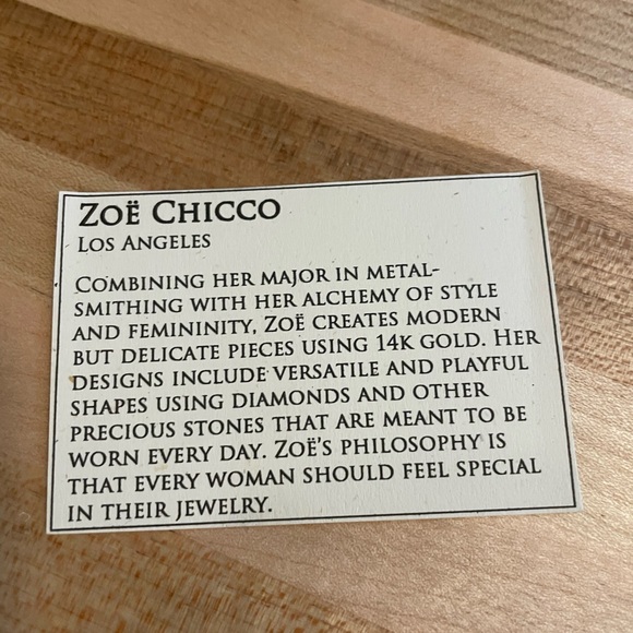 14k Gold Zoe Chicco Floating Diamond Necklace - Picture 3 of 6